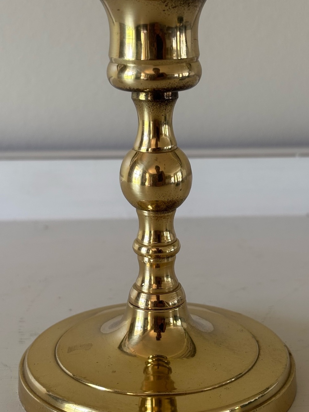 Brass Candle Holder - Polished Gold Accent for Home